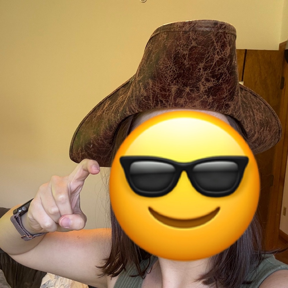 Brown Leather Pirate Hat